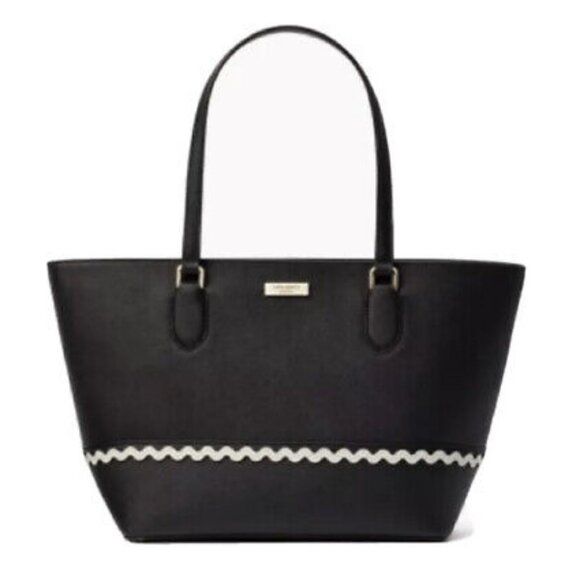 Kate spade Laurel Way Ric Rac Small Dally Tote Black - Picture 1 of 6